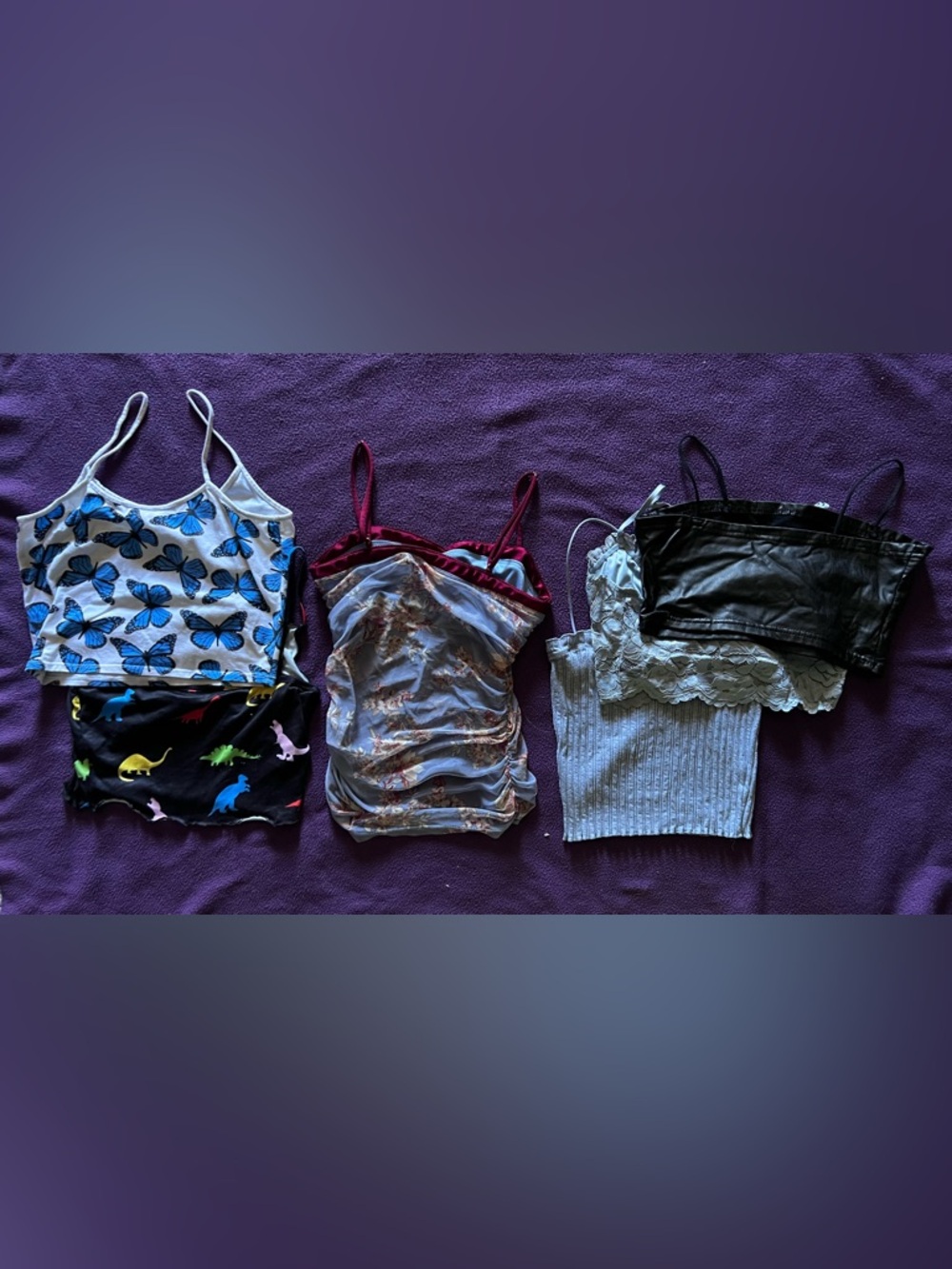 Women’s 6 pc assortment Spaghetti Strap Tank Tops